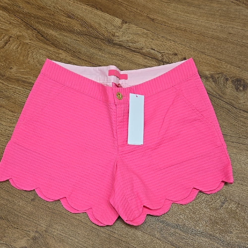 Lily Pulitzer Pink Scalloped Women Shorts